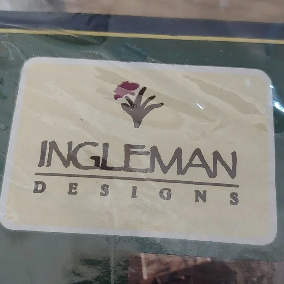 NEW Vintage Ingleman Designs STEVENS Flannel Twin Sheet Set Chickadees Print